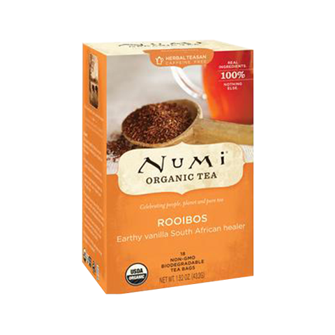 Numi Tea Thé biologique Rooibos de Numi, 18 sachets sans GMO, 43 g